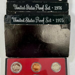 1975-S, 1976-S, and 1977-S US Mint Proof Sets
