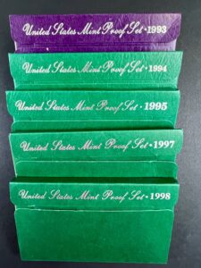 U.S. Mint Proof Sets 1993-1998