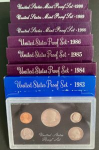 1983-1990S US Mint Proof Sets