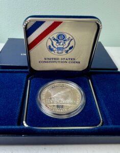 1987 U.S. Constitution Silver Dollar