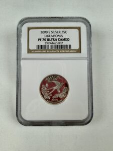 2008-S Silver Oklahoma Quarter