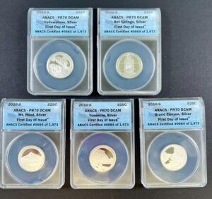 2010-S Silver State Quarters - National Parks