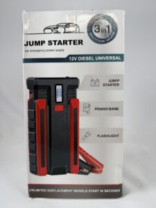 3-in-1 Auto Jump Starter (Starter, Power Bank, Flashlight)