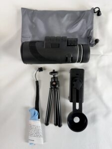 Monocular Telescope with Phone Bracket